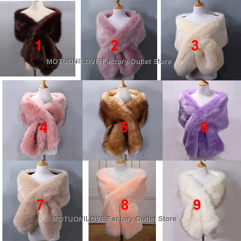 33 Colors Super Warm Fluffy Long Cape Coat Women Winter Faux Mink Fox Fur Shawl Bridal Shawl Wedding Cape Lady Dress Cape Poncho