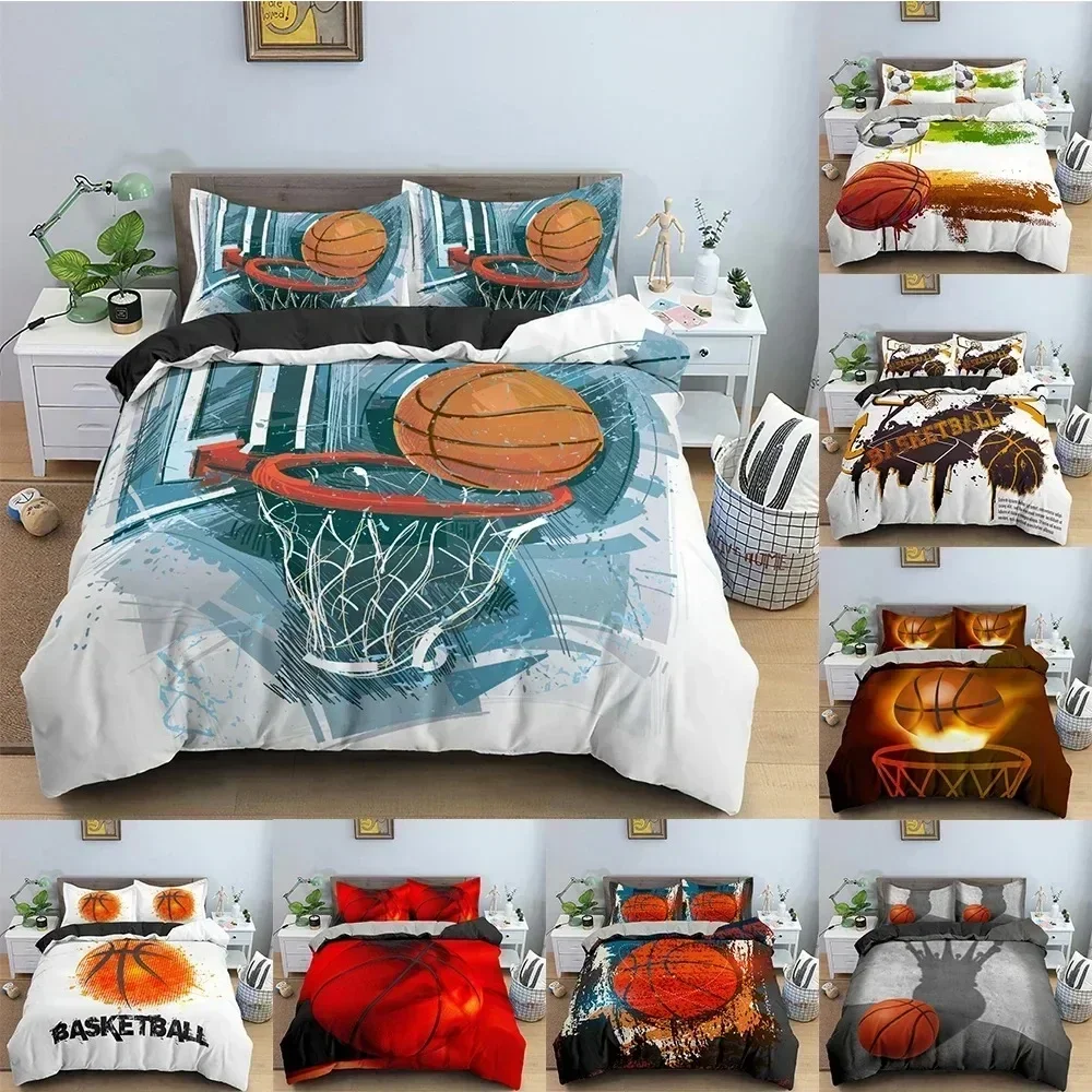 3D Basketball Bedding Set For Boy Bedroom Duvet Cover Comforter Covers Single Twin King Size Quilt Cover Home Textile