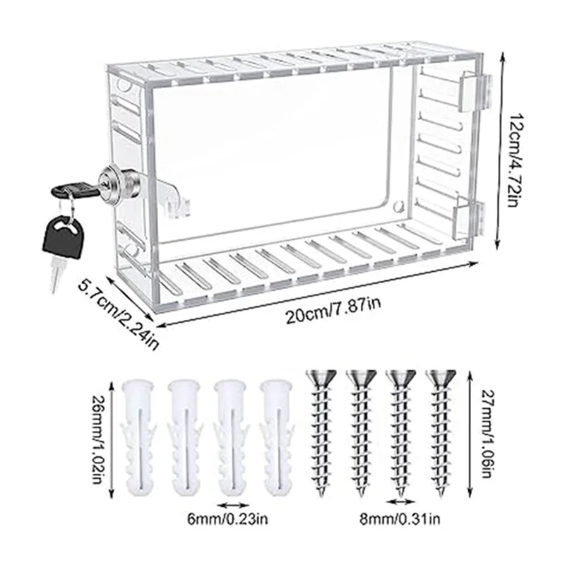Universal Thermostat Guard With Lock Universal Combination Lock Box Transparent Acrylic Thermostat With Safety Lock Easy Install