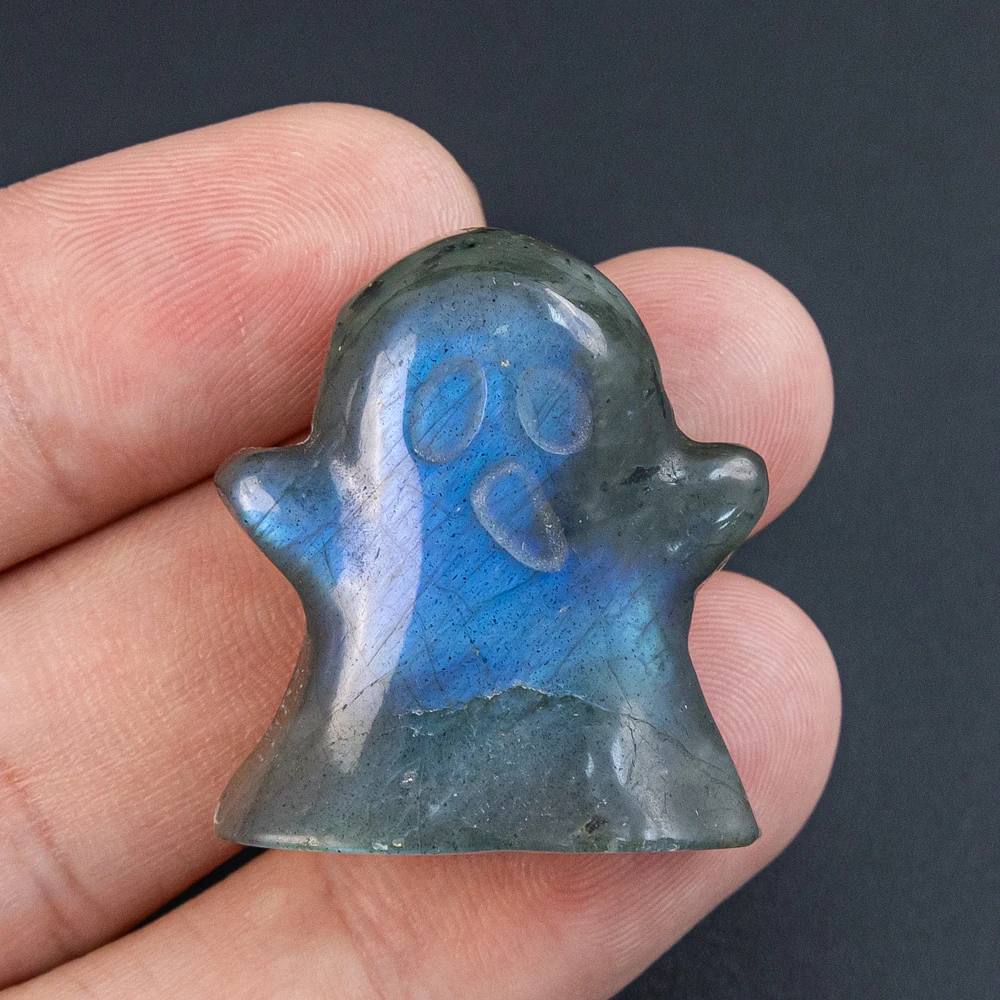 

Натуральный кулон из лабрадорита класса ААА, ручная резьба, интенсивный черный, синий флэш-камень, унисекс, изготовление ювелирных изделий, полуфабрикат, 30X25X8 мм