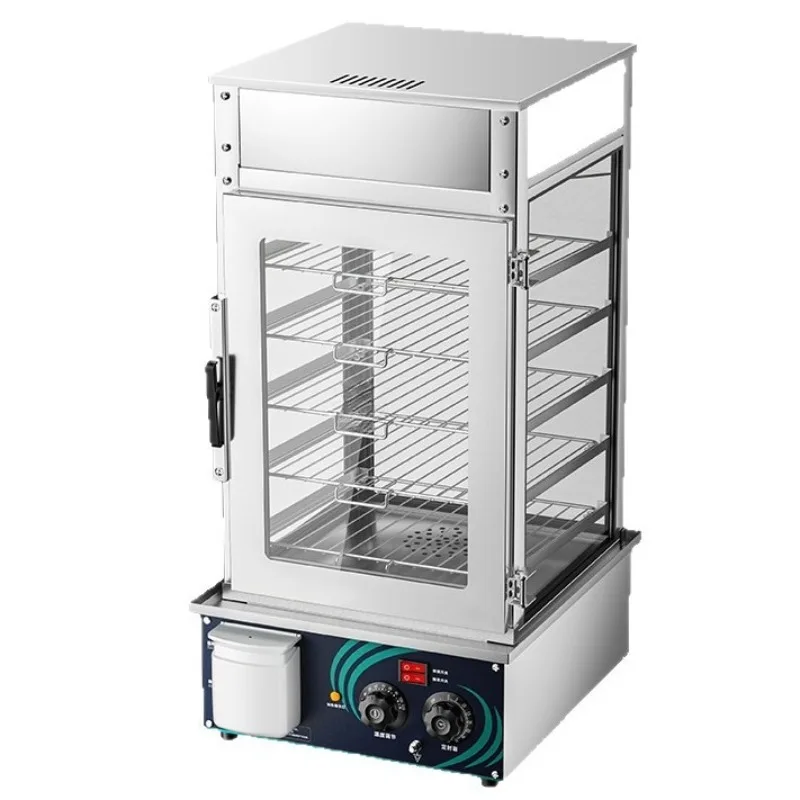 Desktop defogging steamer, breakfast shop steamed buns thermal insulation display cabinet, multi-layer electric steamer