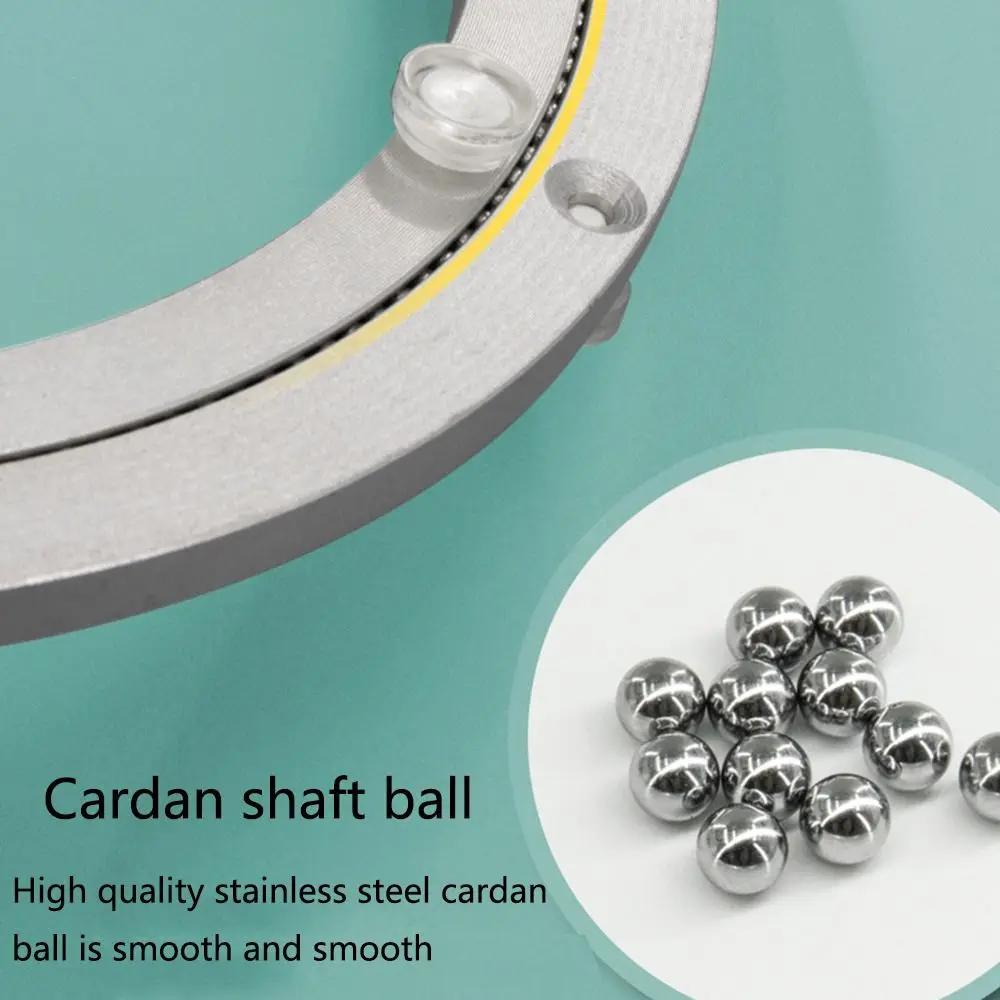 Smooth Aluminum Table Turntable Rust Resistant Quiet Round Table Swivel Plate Simple Install Large Load Bearing