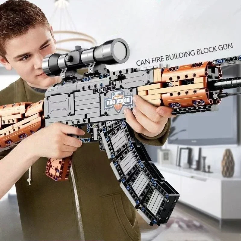 98K Snipe Assault Rifle Assembly Building Block Set Toy Moc 95 Assault Rifle Model Brick Toy Creative Festival Gift
