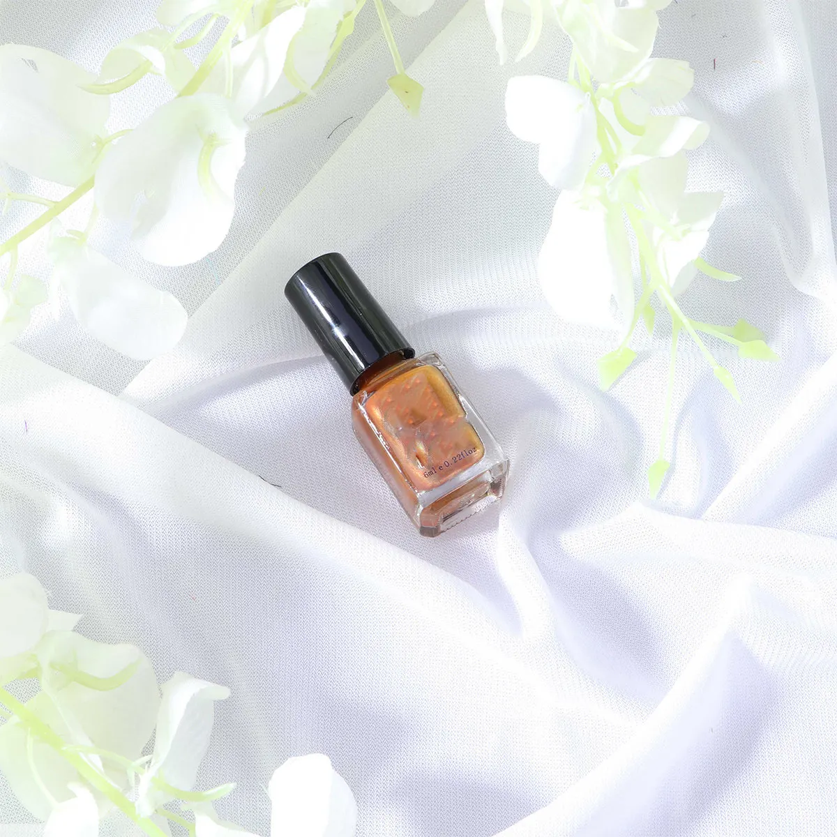 

6ml Mirror Metallic Nail Polish Eco Friendly Quick Dry Luminous Varnish Glow Golden Custom Bottle Design For Women