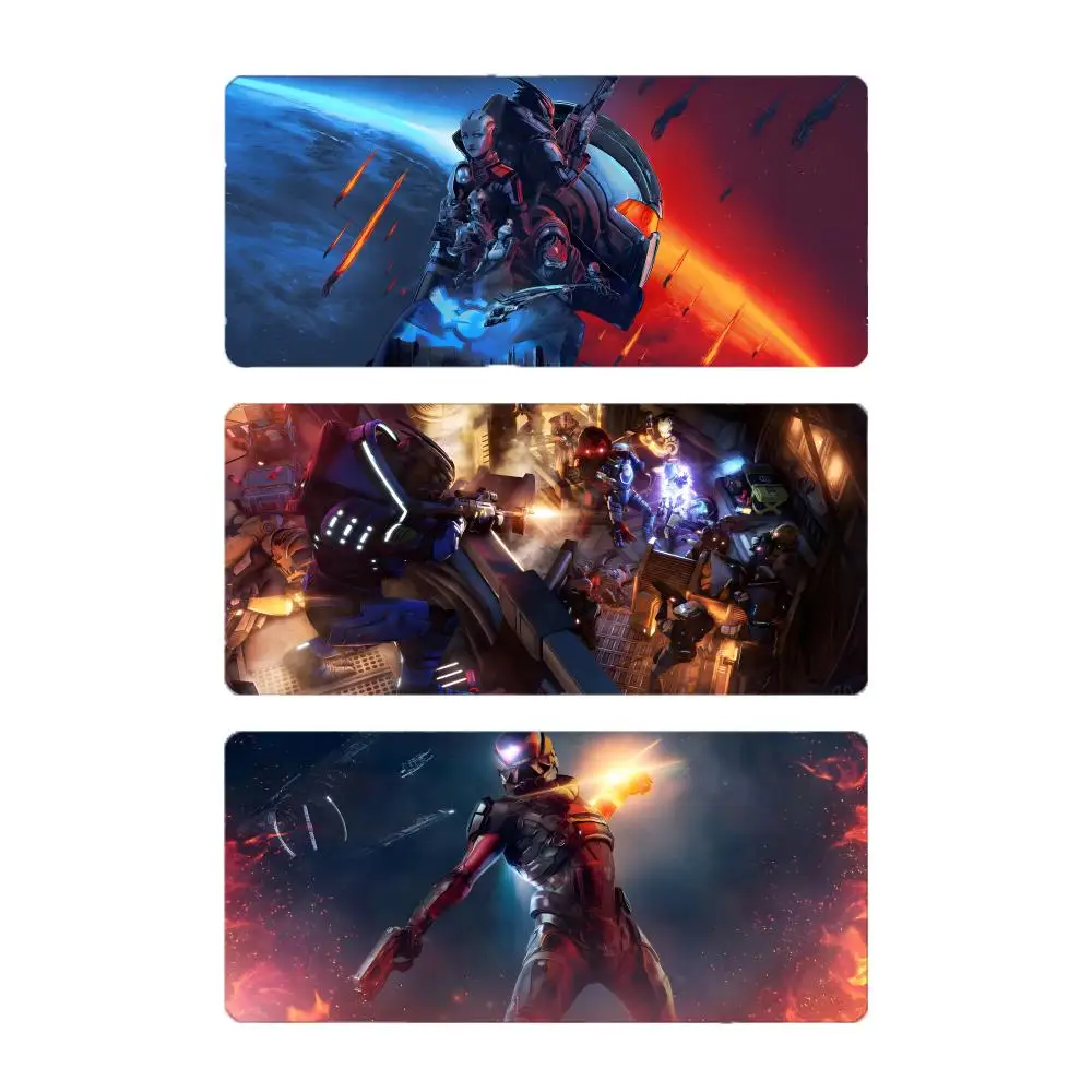 game sci-fi M-Mass Effect Mouse Pad Mousepad Large Gaming LockEdge Thickened PC Table Desk Mat