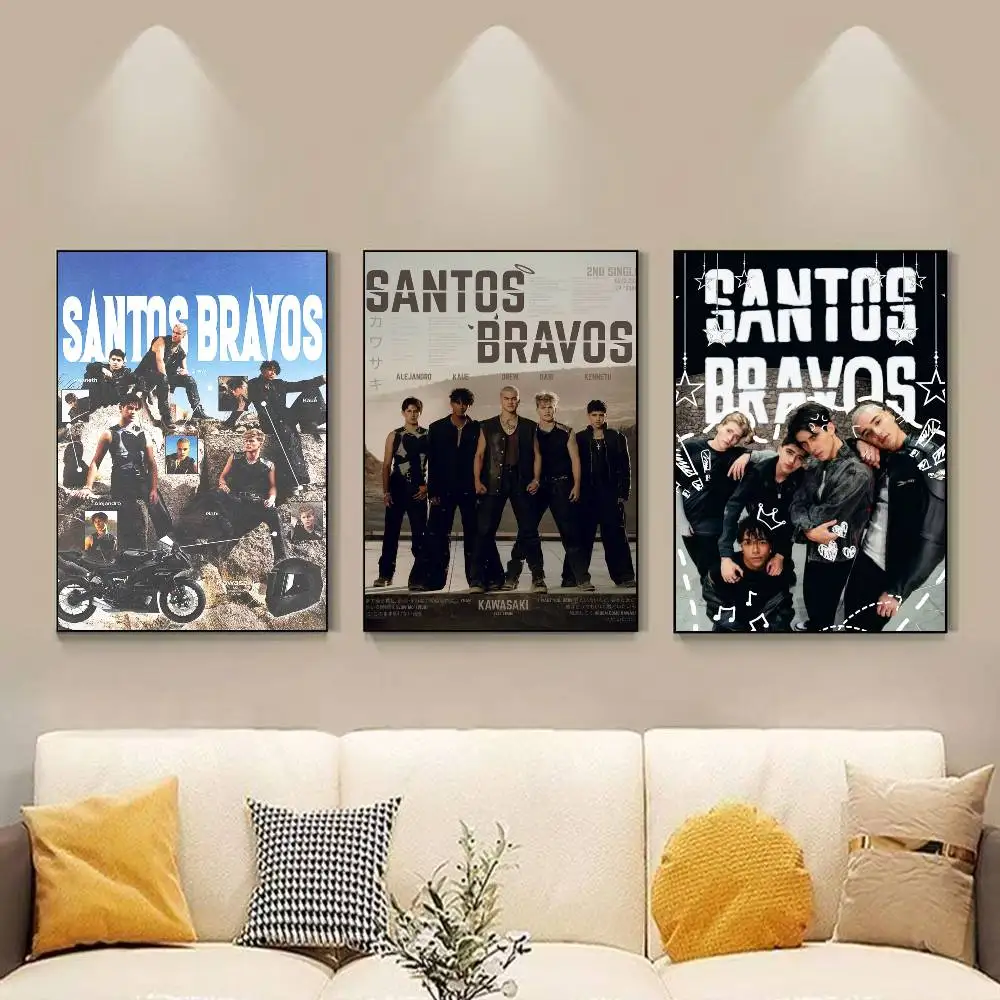 Band Santos Bravos Poster HD Self Adhesive Waterproof Wall Art Ideal for Home Office Dorm Gift