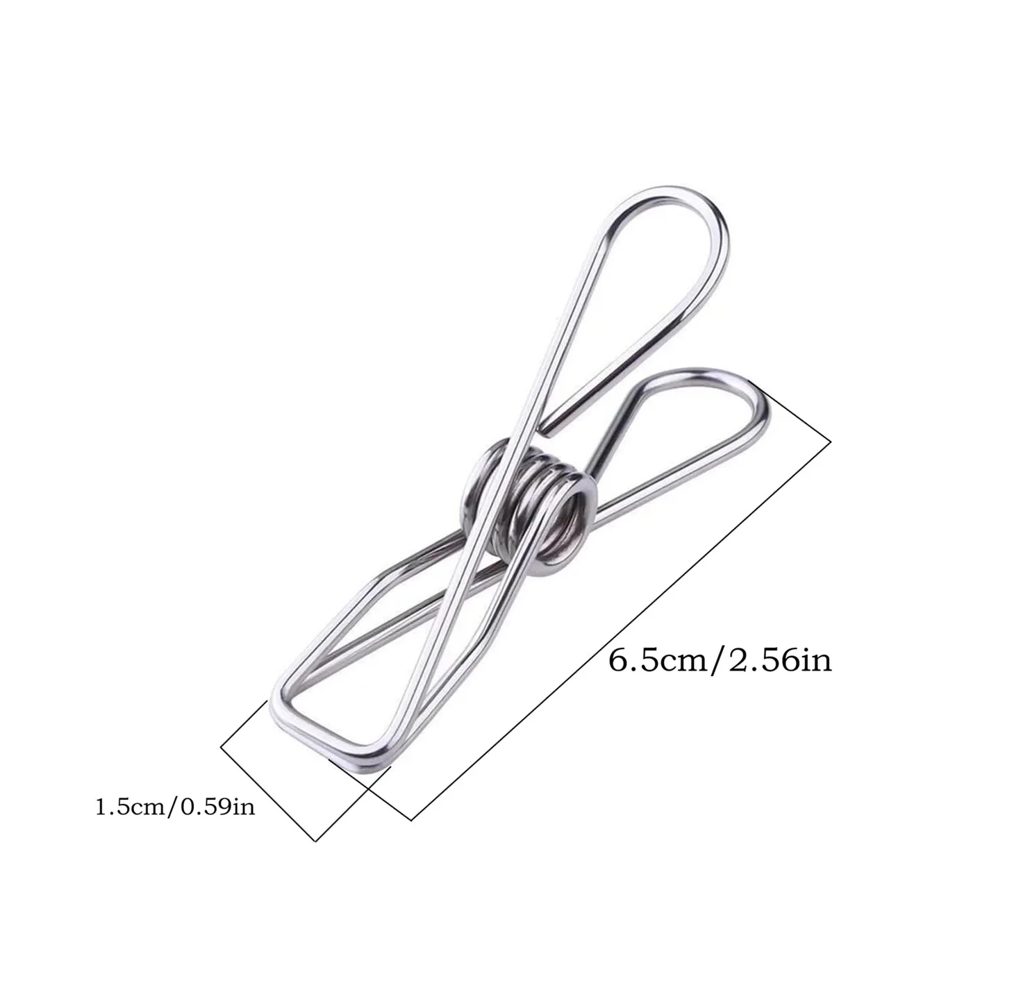 10/20PCS Metal Wire Clothespins, Heavy Duty Windproof Clothesline Clips, Photo, Postcard, and Paper Hanging Clips