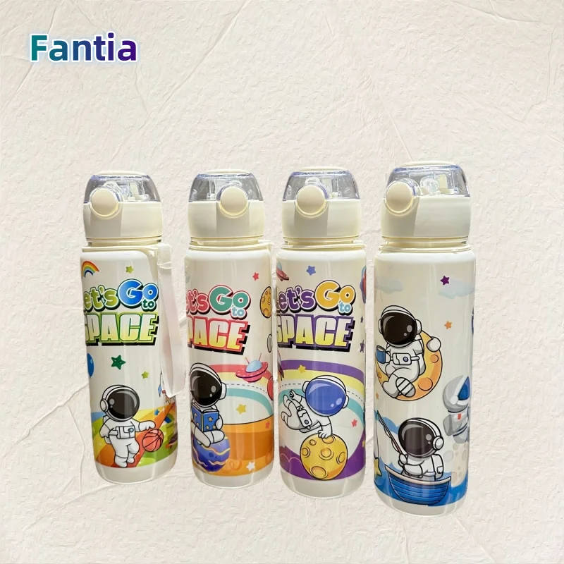

Высокое качество 700 мл космическая чашка астронавта пластиковая чашка-непроливайка мультфильм с защелкой бутылка для воды спорт на открытом воздухе