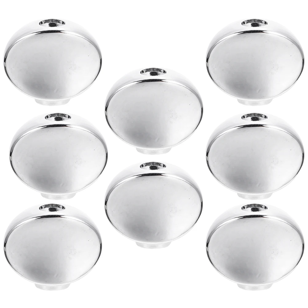 

8pcs Metal Guitar Tuning Peg Buttons String Head Handle Accessories Silver Screws Knobs Bass Durable Rust