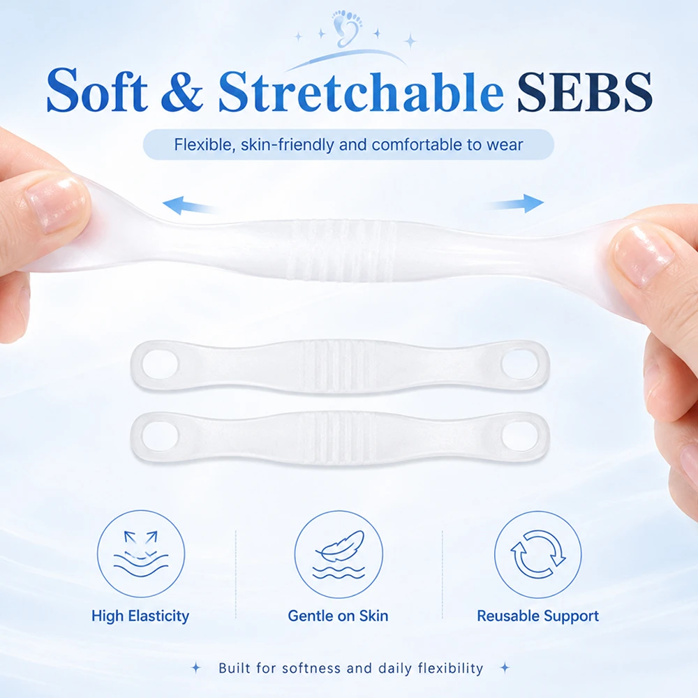 Orthopedic Braces Bicyclic Thumb Correct Toe Separator Silicone Gel Hallux Valgus for Daily Walking Running and Standing Relief
