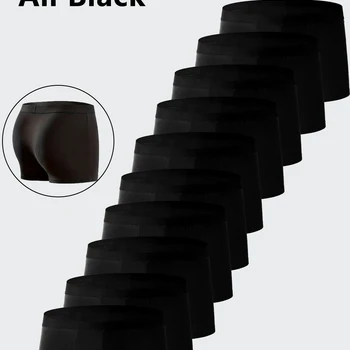 10PCS Men's Underwear Black Co...