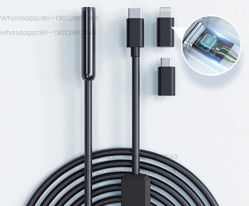 Waterproof Endoscope Inspection - USB Borescope Endoscope Tpye-c Android Lightning for Industrial Scientific Tools