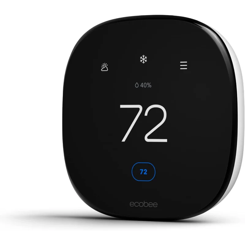 Ecobee Termostato Inteligente Mejorado - Termostato Wifi Programable - Funciona con Siri, Alexa, Google Assistant - Energy Star