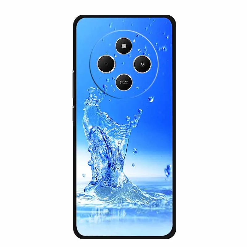 For Xiaomi Poco C75 Case POCOC75 Black Silicone Soft Back Cover Case For Poco C75 Phone Case C 75 6.88\