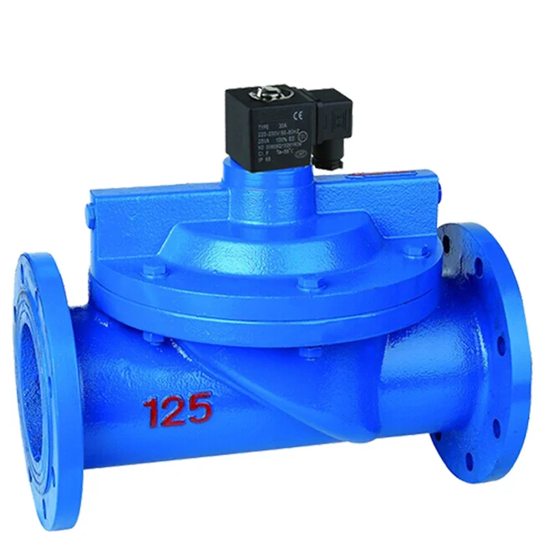 Cast Iron Big Size 2.5 3  4  6 inch Flange Solenoid Valve for Water