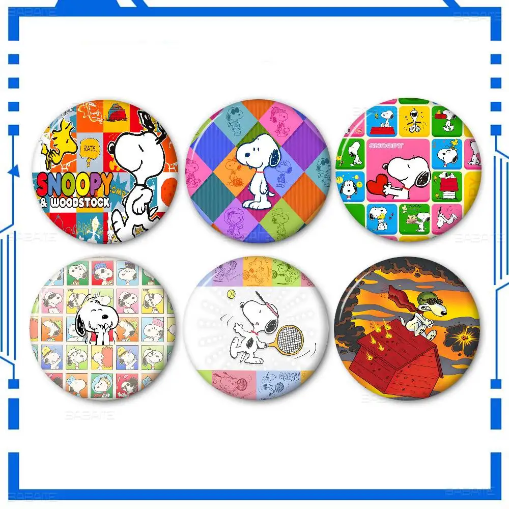 Classic Cartoon Cute S-Snoopy Customizable Soft Button Pin For Women Creative Jewelry Funny Badge Cartoon Lover Hat