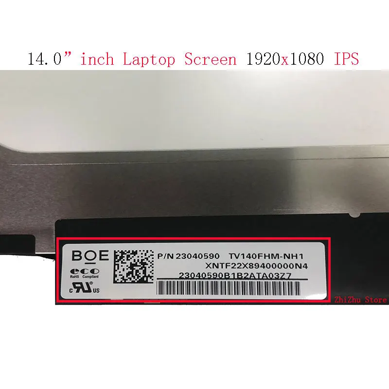 PE140FHM-N80 NV140FHM-N48 N140HCA-EAC NV140FHM-N48 ''كمبيوتر محمول شاشة LCD لوحة العرض 1920*1080 EDP 30 Pins