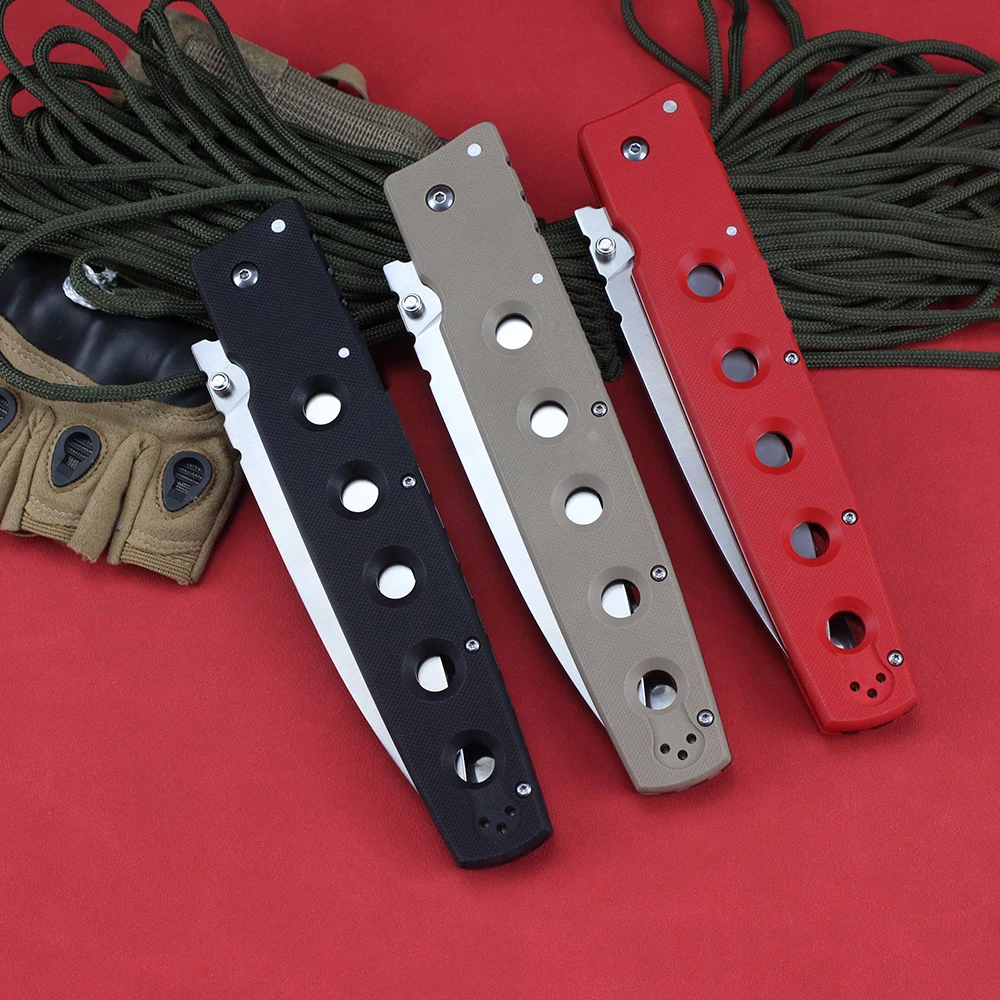 New Large Cold Folding Tactical Knives S35VN Steel G10 Handle Military Combat Hunting Knife Multipurpose Pocketknives EDC Tool