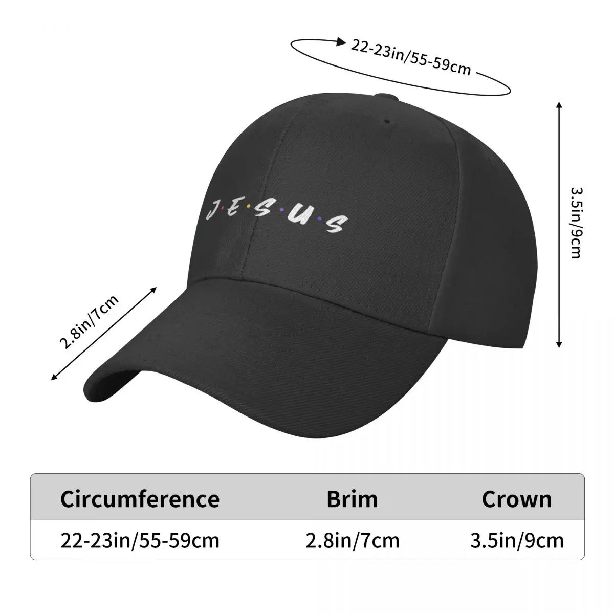 Custom Jesus Christian Baseball Cap for Men Women Breathable Religious Catholic Faith Dad Hat Summer Sports Snapback Hats
