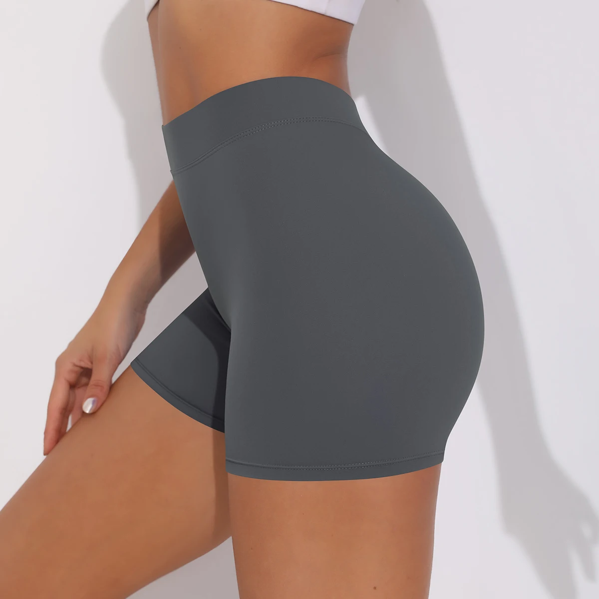 Yoga Shorts Women Sports High Waist Yoga Shorts Female Tight Cycling Shorts Gym Shorts Casual Workout Running Peach Butt Shorts