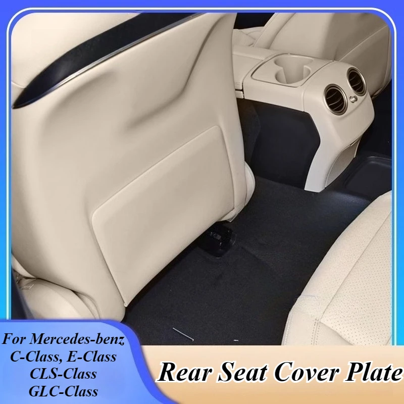 

For Mercedes-Benz C-Class E-Class CLS 2018-23 Seat Back Cover Panel Storage Organizer Pockets Holder Leather Look Car Accessory