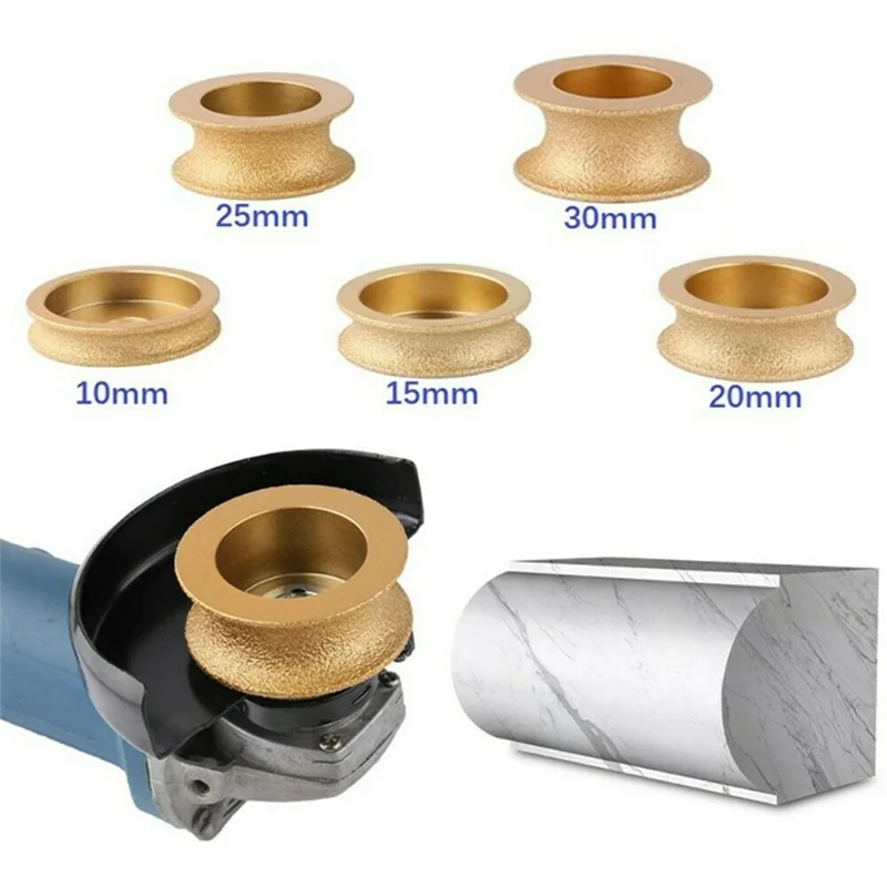 

VC-Innovative-20Mm Thick Gold Brazed Diamond Angle Grinder Stone Grinding Wheel Used For Angle Grinder Grinding Wheel Tool Durab