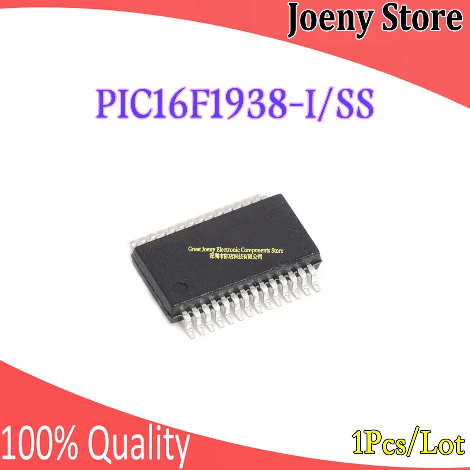 

100% New Original PIC16F1938-I/SS PIC16F1938 IC MCU Chipset SSOP-28 Electronic Parts In Stock