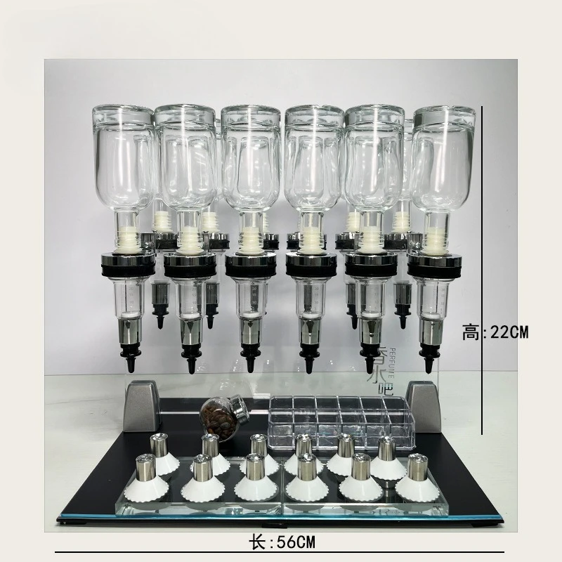 Bulk Perfume Bar 12 Pump Double Row Dispenser Clear Acrylic Display Holder Aroma Kit