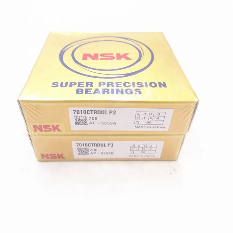 NSK Brand  1Pcs 7002 7002C 2RZ P4 DB A 15x32x9 15x32x18 Sealed Angular Contact Bearings Speed Spindle Bearings CNC ABEC-7