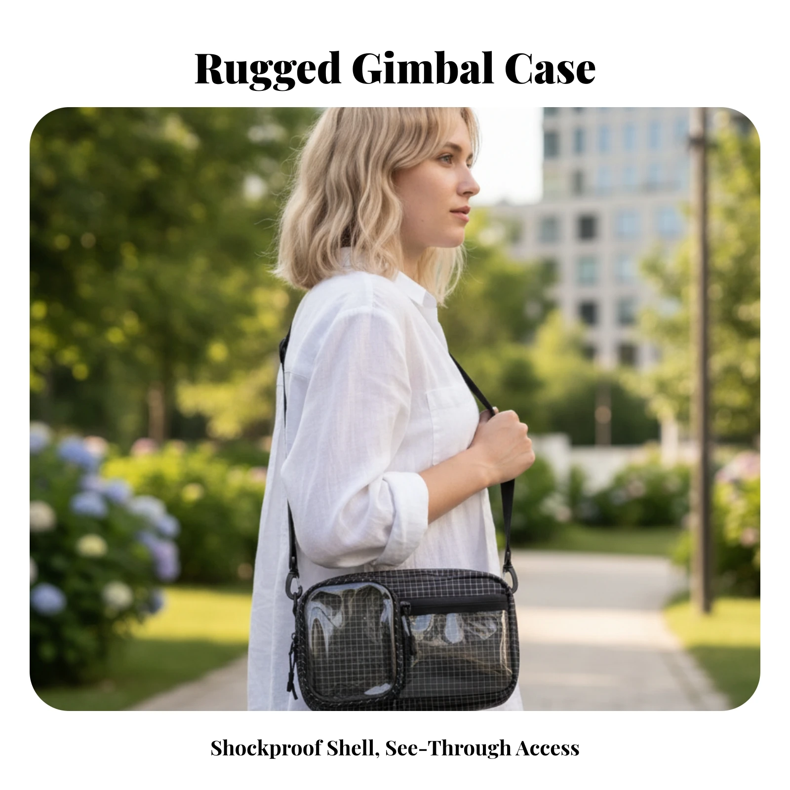 Immagine 5: Borsa a Tracolla con Due Scomparti e Multi-Tasche, Borsa a Tracolla con Cinghia Regolabile, Resistente e Confortevole