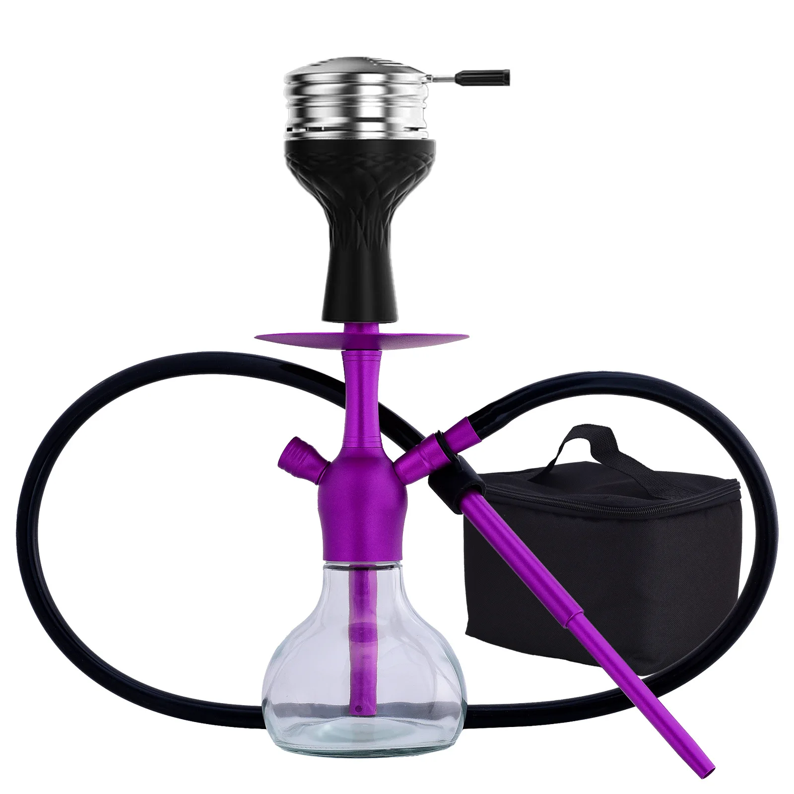 

Arab Hookah Shisha Medium-Sized Hookah Set with Bag Single Tube Kettle Pot for Shisha Smoking from Factory Directly