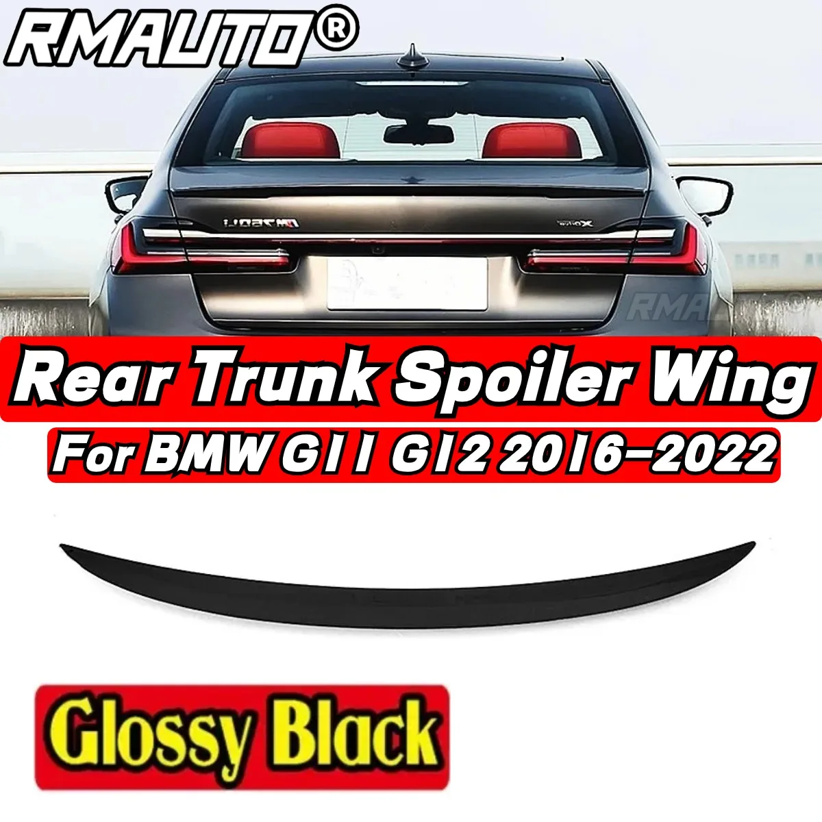 

BMW G11 Car Rear Trunk Spoiler Car Accessories Car Rear Spoiler Wing For BMW 7 Series G11 G12 730i 740i 750i 2016-2022 Body Kit