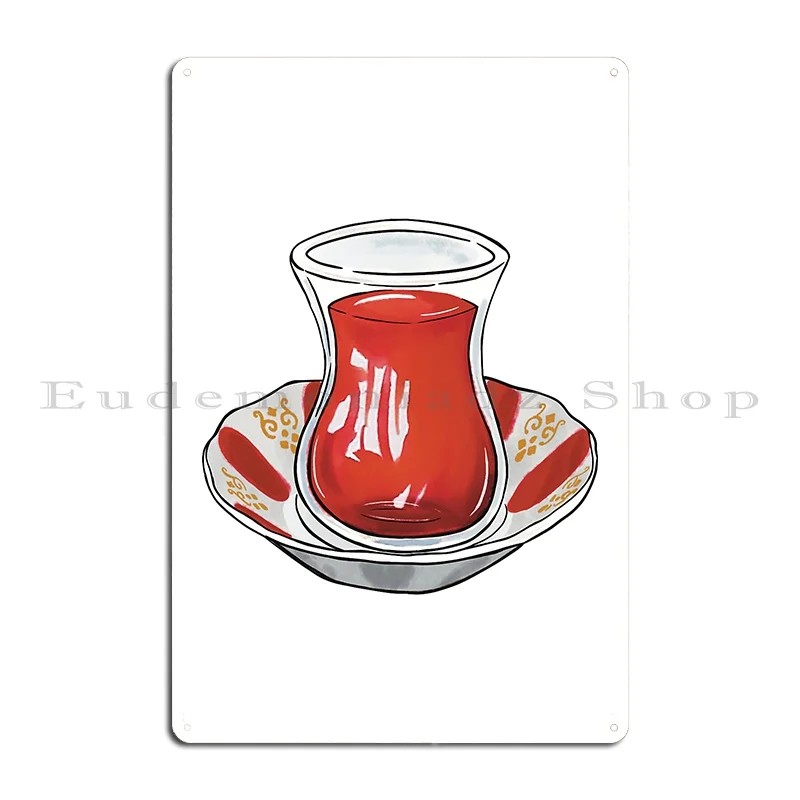 turkish tea Metal Sign Painting Design Pub printed Garage Tin Sign Poster