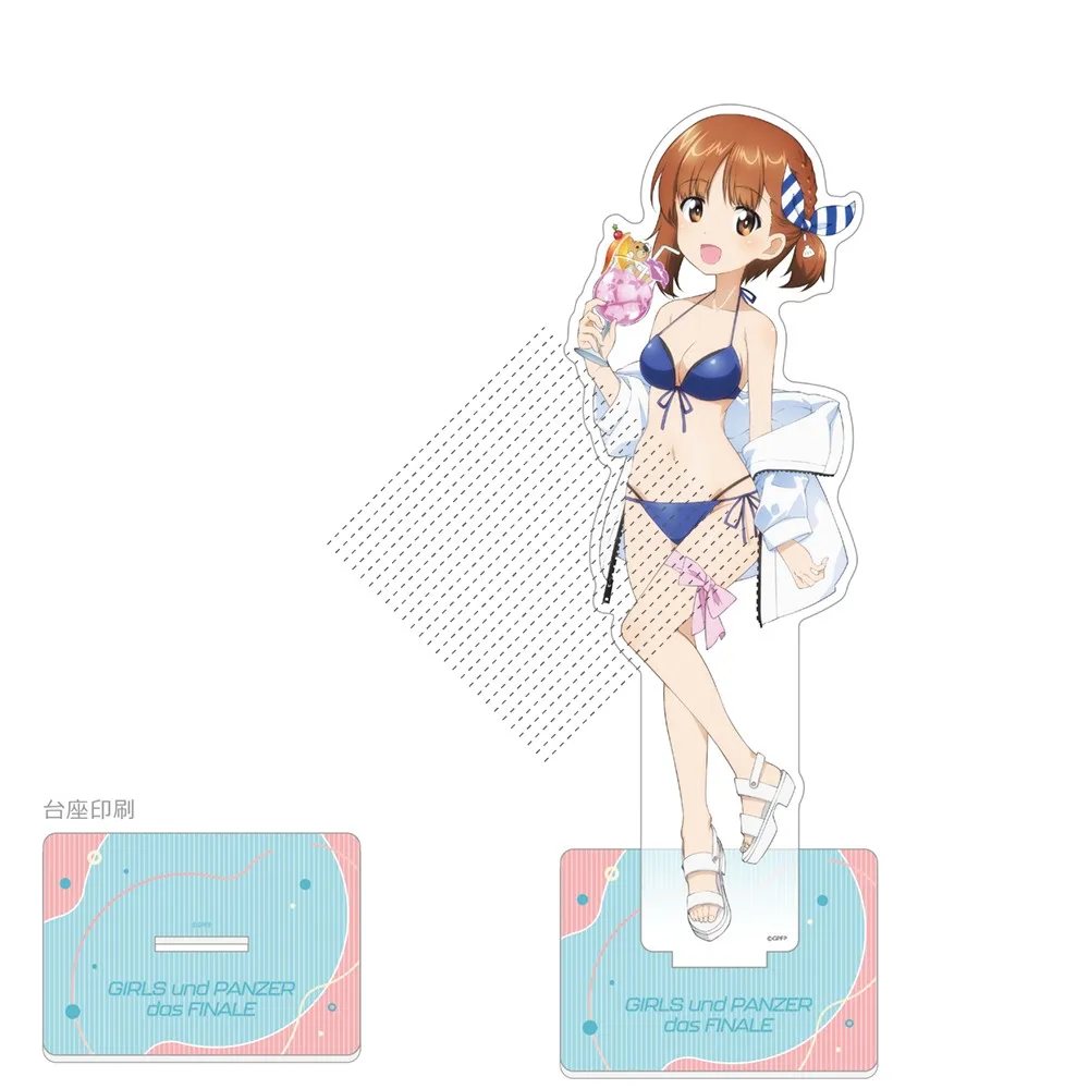 لعبة Nishi Kinuyo Darjeeling Nishizumi Miho Maho Kathowa Anchovy أكريليك حامل الشكل دمية أنيمي المفاتيح تأثيري لعبة هدية #3