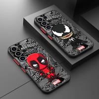 Case for Samsung Galaxy A55 5G A52 A54 A53 A51 A25 A24 A23 A35 A34 A33 A32 A16 A15 A14 Phone Cover Marvel Deadpool Groot