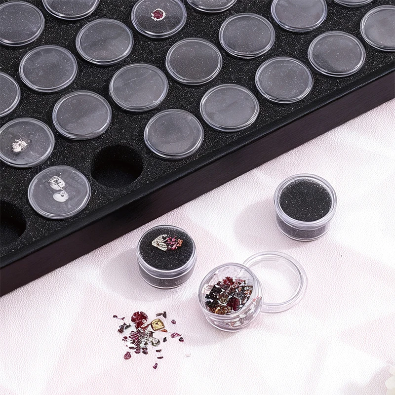 Nail Jewelry Storage Box Clear Plastic Manicurist Accessories Supplies Products Parts Stuff Packaging Organizer Containers Case