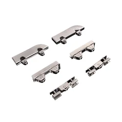 2PCS Glass Sliding Door Roller H Shape Wheel Caster Cabinet Door Pulley Mobile Counter Wheel Track 샷시로라