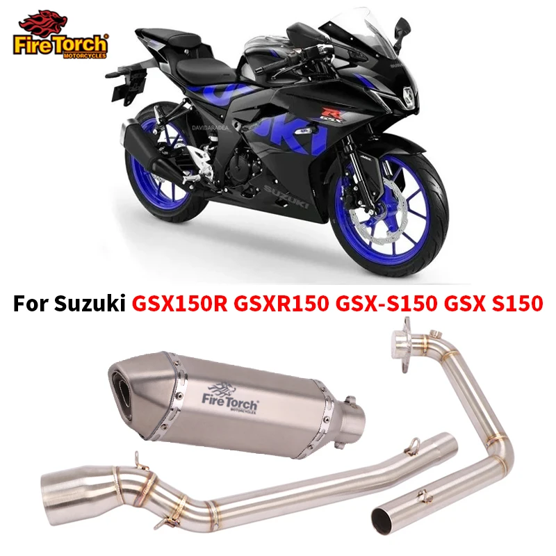 

For Suzuki GSX150R GSXR150 GSX-S150 GSX S150 Motorcycle GP Exhaust Full System Front Pipe Link Muffler With Removable DB Killer