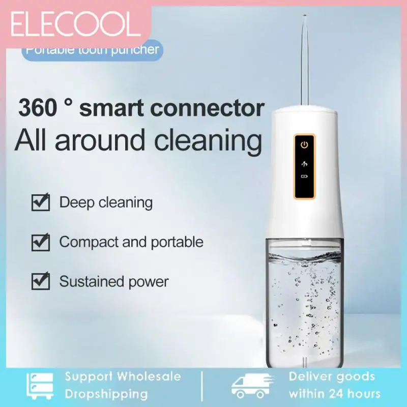 

Portable Oral Irrigator Water Flosser Water Jet Tools Pick Teeth Cleaner 3 Modes 230ML Water Tank Teeth Whitening Cleaner