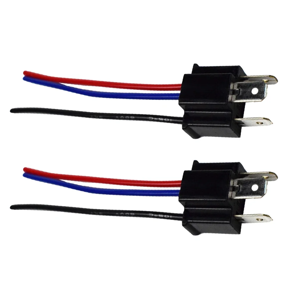 موصل محول قابس أمامي ذكر ، تسخير سلك الأسلاك ، موصل مصباح أمامي ، رأس الأم ، مقبس لمبة H4 ، زوج واحد #1