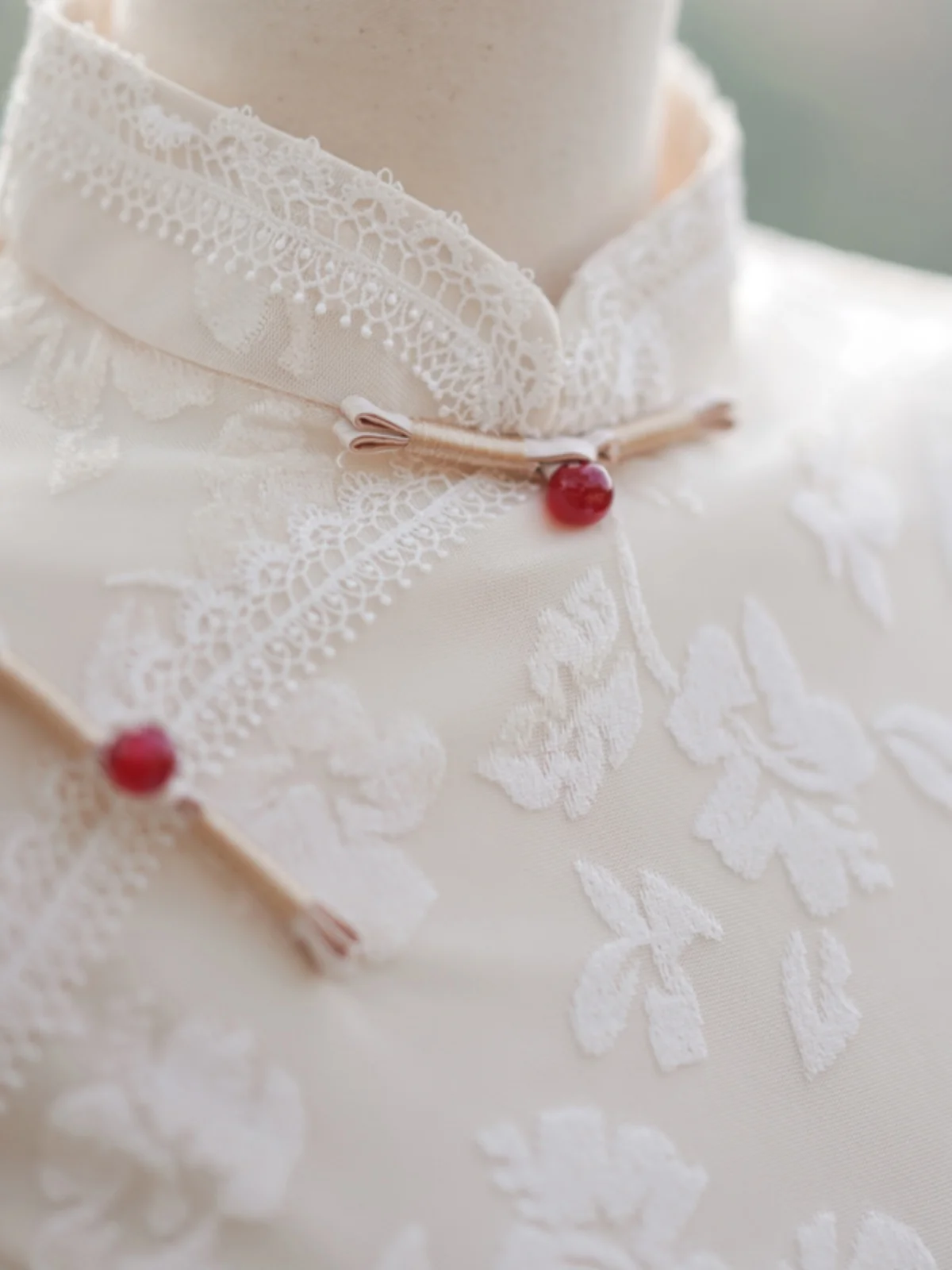 

Young Women's Reformed Wedding Dr Vintage Sle ort Sve Low Slit Long Qipao Ele Slimming Autumn Wear