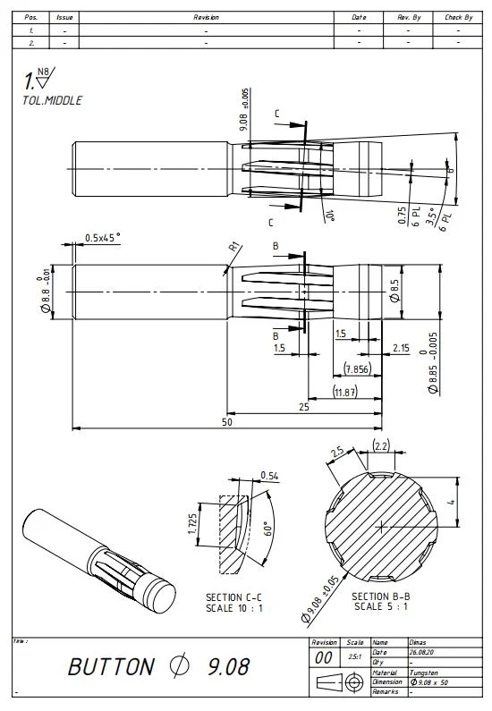 Rifling Button Reamer reaming Tungsten Steel Carbide Cutter steel M2 M42 HSS PM Alloy aluminium taper shell reamer Cnc machining