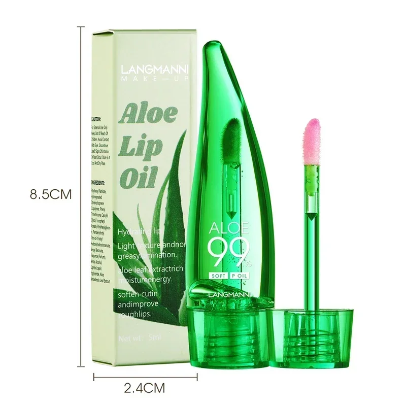 Moisturizing Natural Aloe Vera Color Changing Lip Gloss Long Lasting Nutritious Lips Care Temperature Change Lip Balm Lipstick