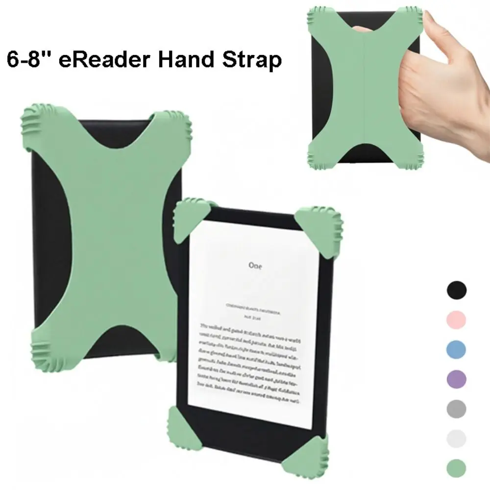 

New Silicone 6-8" EReader Secure Hand Strap Anti Drop Anti-Slip Handle Holder High Elastic Portable Finger Grip Handheld Use
