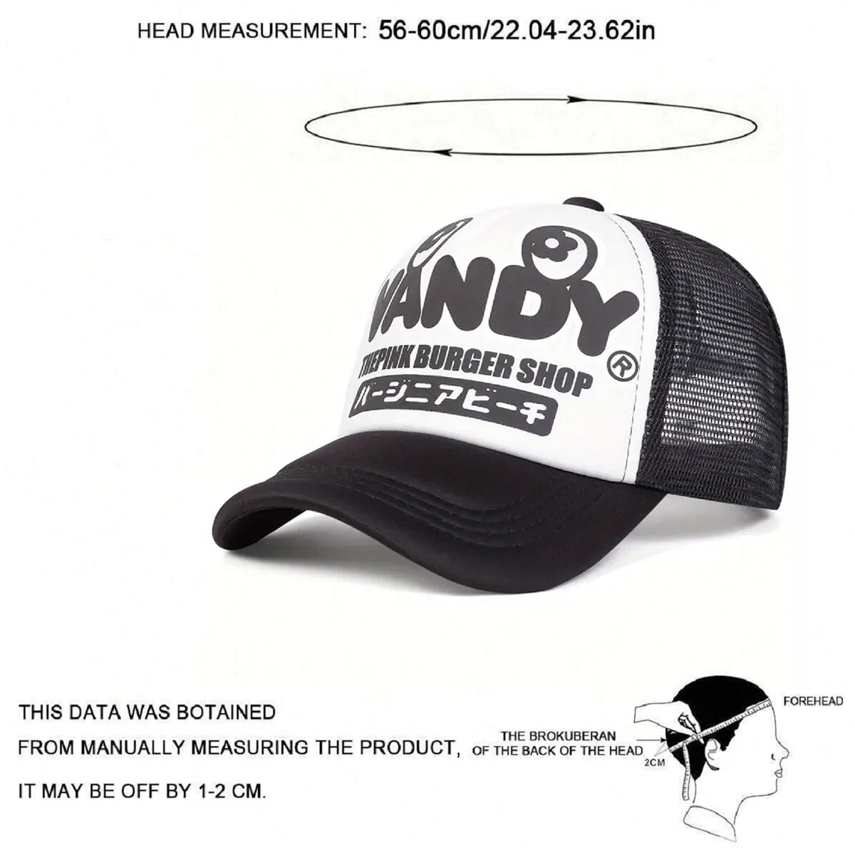 فاندي اليابانية المطبوعة الرجال قبعة شبكية قبعة بيسبول الهيب هوب قبعة المرأة عالية الجودة في الهواء الطلق قبعة الشمس عادية قبعة للحماية من الشمس