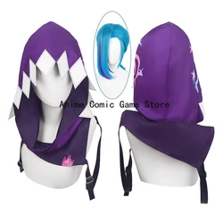 IN STOCK Jinx Arcane Cosplay Outfit Wig  Anime Game LoL Purple Hat  Accessories Outfits Halloween Party Role Play Suit for Women