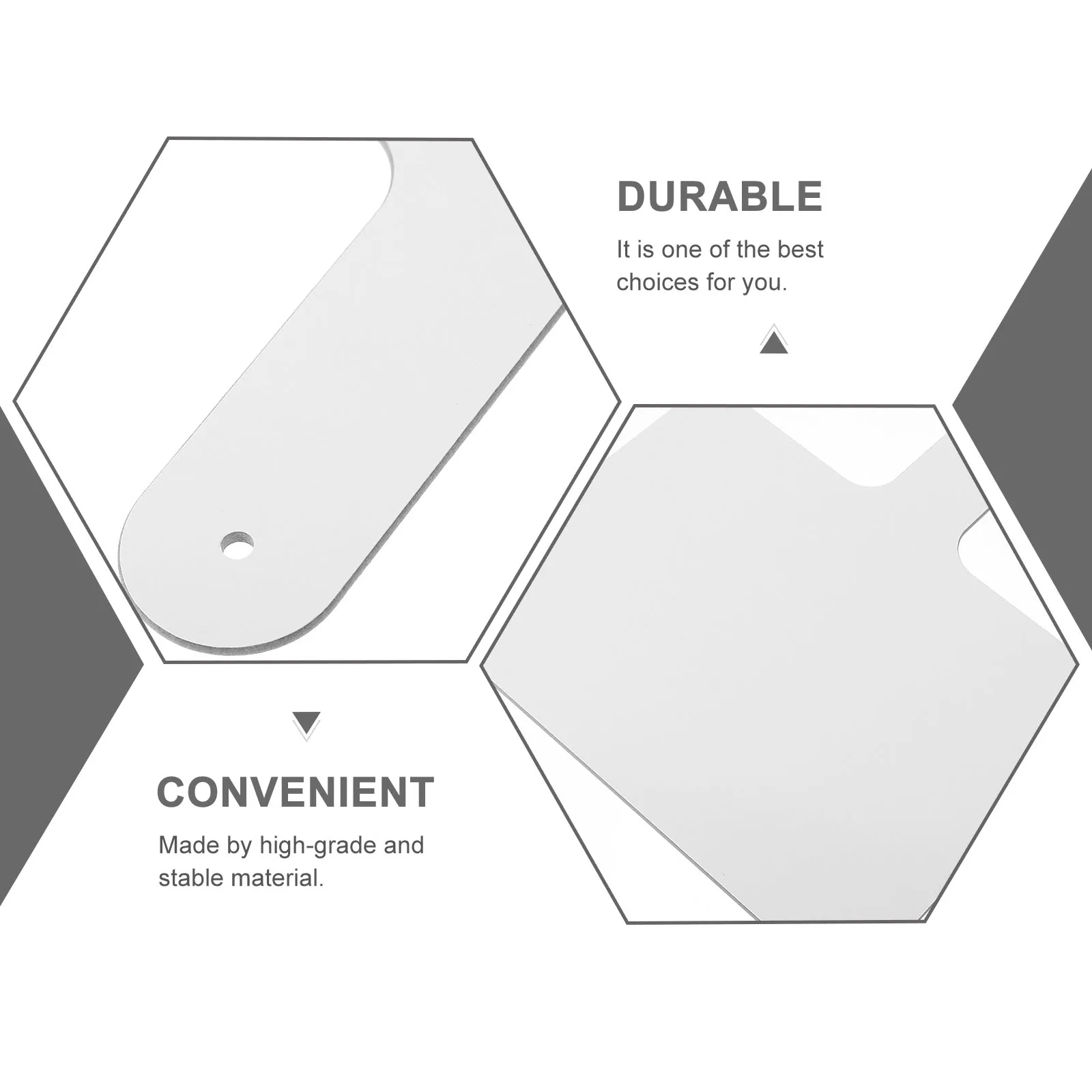 

Blank White Board Double Sided Dry Erase H held Plastic Writing Wipe Students Answer DIY Reusable Games Classroom