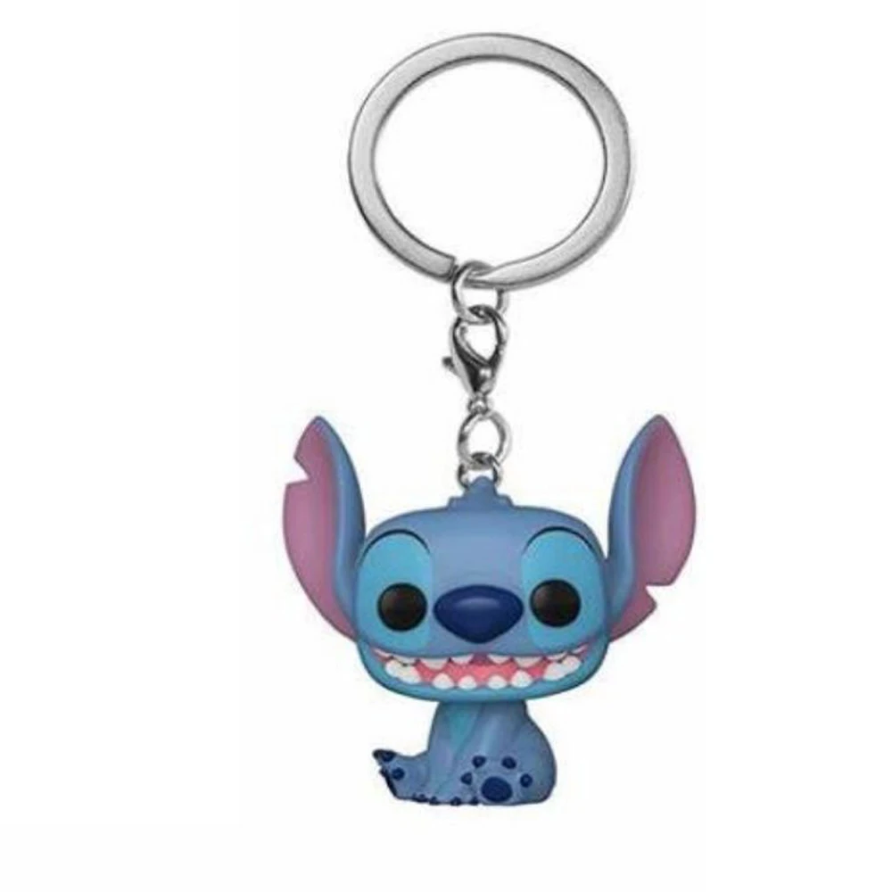 Anime Keychain Cartoon Lilo & Stitch Cute Doll Keyring Ornament Key Chain Car Pendant Kids Gift - view 2