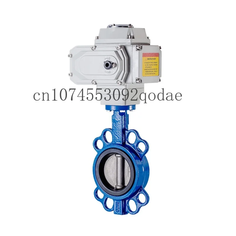 Electric Flanged Butterfly Valve D971X-16 Clamp Soft Seal Water Valve Actuator Valve DN50 65 80 200