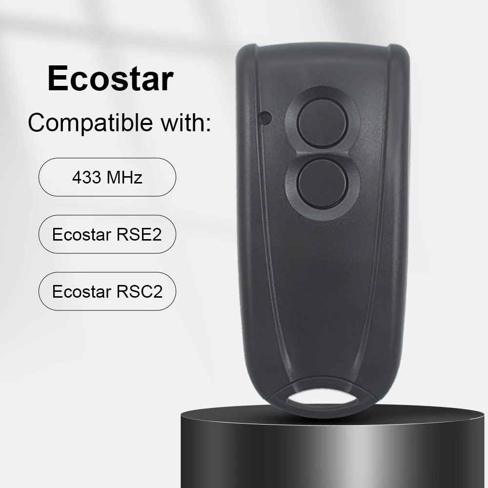 

2PCS 433.92MHz Rolling Code 2/4 Buttons HORMANN ECOSTAR Remote Control for RSC2 433 RSE2 433 Garage Door Control Transmitter